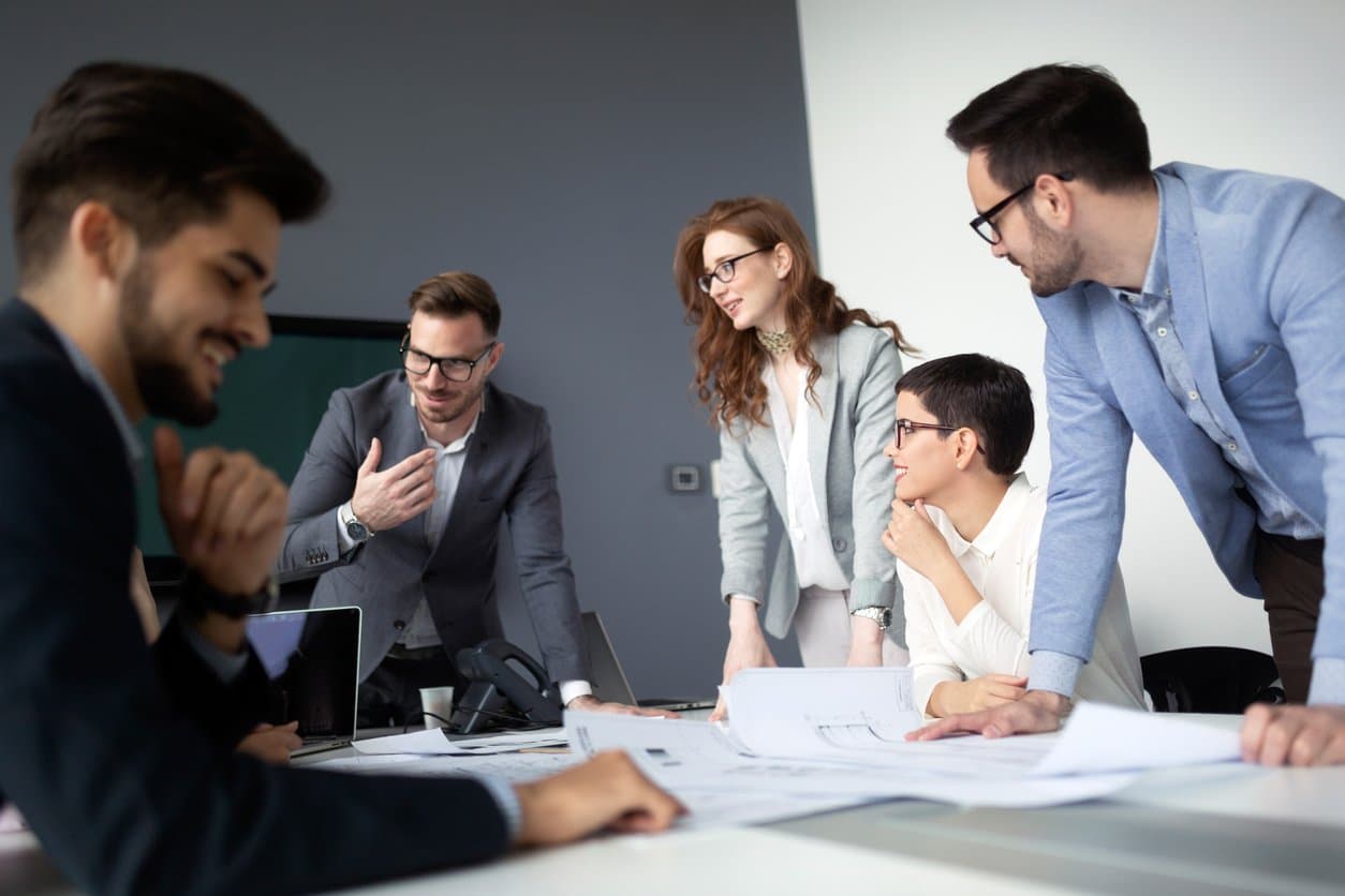 people in a meeting