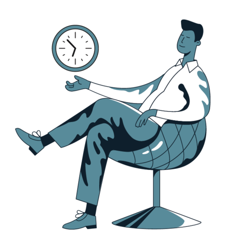 speed for ai training data man sitting in chair near clock